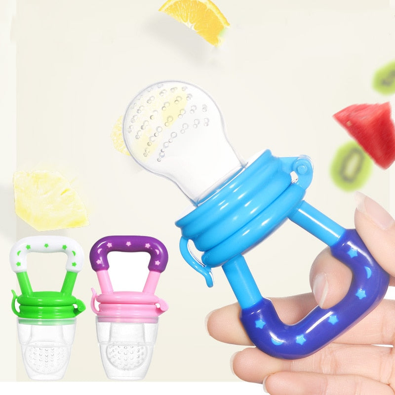 Fresh Food Nibbler Baby Pacifiers Feeder Kids Fruit Feeder Nipples Feeding Safe Baby Supplies Nipple Teat Pacifier Bottles