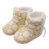 Baby Boy Girl Shoes Soft Sole First Walker Baby Booties Cotton Cartoon Anti-slip Snowshoes Toddler Newborn Shoes Boy