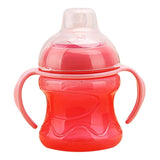 Silica gel Feeding Bottles Cups For Babies Water Milk Bottle Baby Feeding Bottle Infant Training With Handle Cups