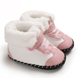 Toddler Kids Girl Shoes Winter Boots Soft Sole Walkers Sweet Princess Newborn Baby Girls First Winter Infant Footwear