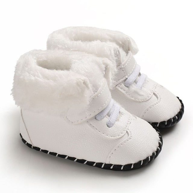 Toddler Kids Girl Shoes Winter Boots Soft Sole Walkers Sweet Princess Newborn Baby Girls First Winter Infant Footwear