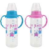 Newborn Baby Feeding Bottle Pink Blue Baby Feeding Water Standard Caliber PP Bottle