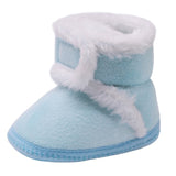 Baby Girls Shoes First Walk Newborn Baby Flock Warm Soft Boots Pre-walker Shoes Infant Boy Toddler Soled First Walker Bootie