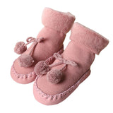 New Floor Socks Baby Plus Velvet Warm Toddler Shoes Non-slip