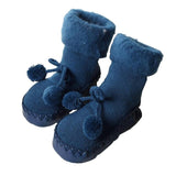 New Floor Socks Baby Plus Velvet Warm Toddler Shoes Non-slip