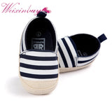 Newborn Baby Boy Girl Crib Pram Shoes Prewalker Soft Sole Slippers Trainers 0-18 Plaid Shallow Canvas Soft Anti-slip Sneaker