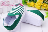 Newborn Baby Boy Girl Crib Pram Shoes Prewalker Soft Sole Slippers Trainers 0-18 Plaid Shallow Canvas Soft Anti-slip Sneaker