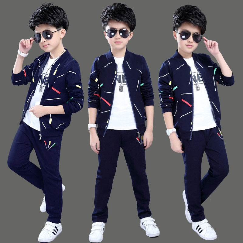 Children's Spring Autumn Boys' New Kids' Suit Boys Clothing Set