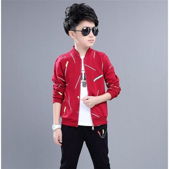 Children's Spring Autumn Boys' New Kids' Suit Boys Clothing Set