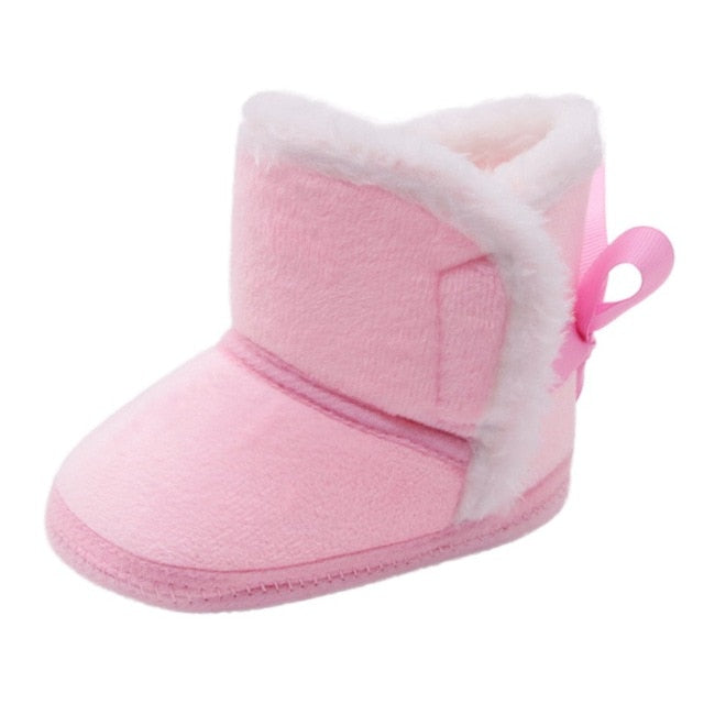 Newborn Baby Girls Shoes Super Warm Infant Winter Boots First Walkers Anti-slip Toddler Child Girl Princess Footwear Shoes