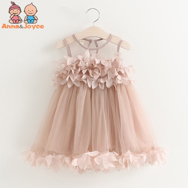 New Children's Clothing Girls' Summer Sweet Lace Dress Vest Dress TST0296