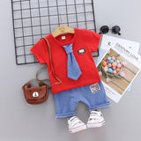 Boys' Clothing Sets Summer Clothes Fashion Cotton Set Printed Fruit Sports Suit for Boy T-Shirt + Shorts Children'S Clothing