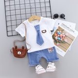 Boys' Clothing Sets Summer Clothes Fashion Cotton Set Printed Fruit Sports Suit for Boy T-Shirt + Shorts Children'S Clothing