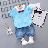 Boys' Clothing Sets Summer Clothes Fashion Cotton Set Printed Fruit Sports Suit for Boy T-Shirt + Shorts Children'S Clothing