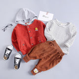 Boys'Spring Children's Clothes Boys' Babies' Cotton Clothes Girls' Long Sleeve Clothing Set