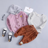 Boys'Spring Children's Clothes Boys' Babies' Cotton Clothes Girls' Long Sleeve Clothing Set