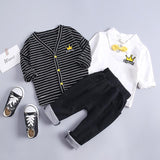 Boys'Spring Children's Clothes Boys' Babies' Cotton Clothes Girls' Long Sleeve Clothing Set