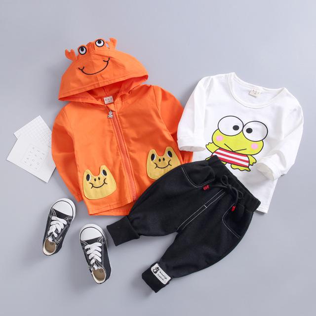 Boys'Spring Children's Clothes Boys' Babies' Cotton Clothes Girls' Long Sleeve Clothing Set