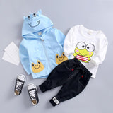 Boys'Spring Children's Clothes Boys' Babies' Cotton Clothes Girls' Long Sleeve Clothing Set