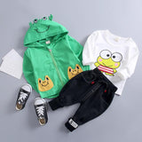 Boys'Spring Children's Clothes Boys' Babies' Cotton Clothes Girls' Long Sleeve Clothing Set