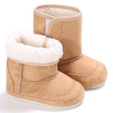 E&Bainel New Winter Super Warm Newborn Baby Girls First Walkers Shoes Infant Toddler Soft Rubber Soled Anti-slip Boots Booties