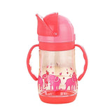 280ml Baby Cup Kids Children Learn Feeding Drinking Water Straw Handle Bottle mamadeira Sippy Training Cup Baby Feeding Cup