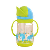 280ml Baby Cup Kids Children Learn Feeding Drinking Water Straw Handle Bottle mamadeira Sippy Training Cup Baby Feeding Cup