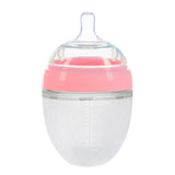 4 Styles Baby Bottle Newborn Wide Caliber Anti-flatulence Silicone Bottle with Handle Baby Supplies Kids Milk Food Feeding Tools