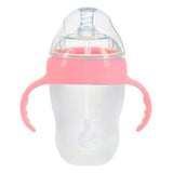 4 Styles Baby Bottle Newborn Wide Caliber Anti-flatulence Silicone Bottle with Handle Baby Supplies Kids Milk Food Feeding Tools