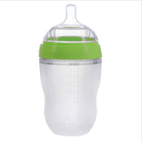 4 Styles Baby Bottle Newborn Wide Caliber Anti-flatulence Silicone Bottle with Handle Baby Supplies Kids Milk Food Feeding Tools