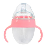 4 Styles Baby Bottle Newborn Wide Caliber Anti-flatulence Silicone Bottle with Handle Baby Supplies Kids Milk Food Feeding Tools