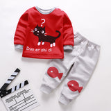 2018 Fashion Cartoon Spring and Autumn Sportswear + Sports Pants Children's Girl Boys' Clothing Fashion Brand Clothing Sets