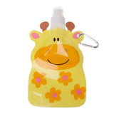 360ml Eco Friendly Foldable Cartoon Baby Water Feeding Bag Cups Travel Drink Bottle Safe for Kids