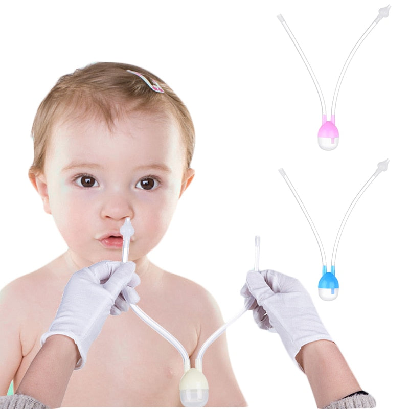 Hot New Born Baby Vacuum Suction Nasal Aspirator Safety Nose Cleaner infantil Nose Up aspirador nasal babies care Drop Shipping