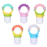 Safety Silicone Milk Fresh Fruit Nibbler Feeder for Baby Pacifier Bottle Baby Training Feeding Cup with Handle 5 Color Available