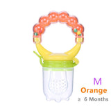 Safety Silicone Milk Fresh Fruit Nibbler Feeder for Baby Pacifier Bottle Baby Training Feeding Cup with Handle 5 Color Available