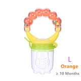 Safety Silicone Milk Fresh Fruit Nibbler Feeder for Baby Pacifier Bottle Baby Training Feeding Cup with Handle 5 Color Available