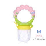 Safety Silicone Milk Fresh Fruit Nibbler Feeder for Baby Pacifier Bottle Baby Training Feeding Cup with Handle 5 Color Available