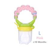 Safety Silicone Milk Fresh Fruit Nibbler Feeder for Baby Pacifier Bottle Baby Training Feeding Cup with Handle 5 Color Available