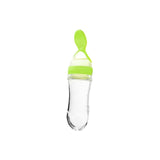 Useful Safety Silicone Baby Bottle With Spoon Food Supplement Rice Cereal Bottles Squeeze Spoon Milk Feeding Bottle Cup