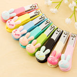 Baby Nail Care Infant Nail Clippers Baby Finger Trimmer Scissors Kids Children adults Healthcare Cartoon Rabbit Nail Care Tools