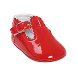 Candy Colors Patent Leather Newborn Baby Prewalker Soft Bottom Anti-slip Shoes Footwear Princess Girl Crib Mary Jane Shoes