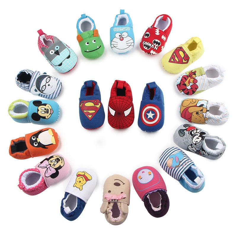 Brand New Toddler Newborn Baby Boys Girls Animal Crib Shoes Infant Cartoon Soft Sole Non-slip Cute Warm Animal Baby Shoes